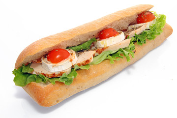 Sandwich poulet fromage