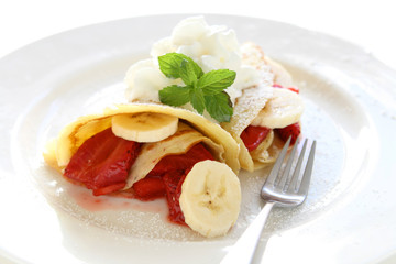 Strawberry Banana Crepes