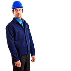 Engineer isolated on white