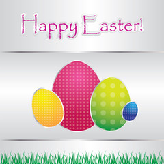 special card with easter eggs