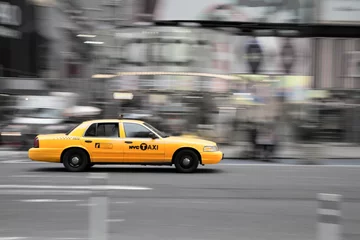 Stickers pour porte TAXI de new york Taxi new-yorkais