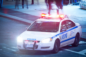 Naklejka premium Samochód policyjny NYPD