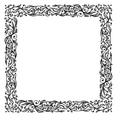Ornamental frame, hand drawing for your design