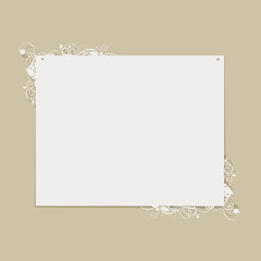 Vintage floral frame