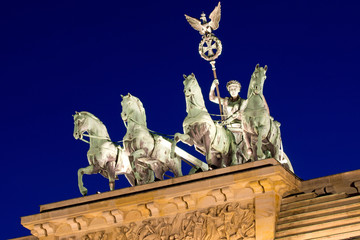 Obraz premium The Quadriga on top of the Brandenburger Tor