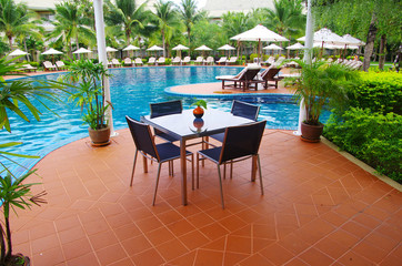 Tropical pool in thailand