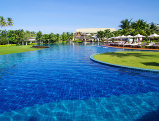 tropical swimming pool