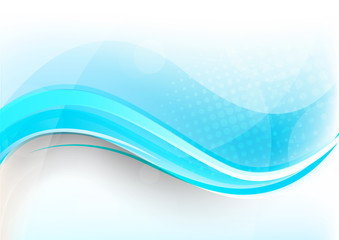 Bright blue background