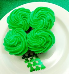 Four Leaf Clover Cupcake Display