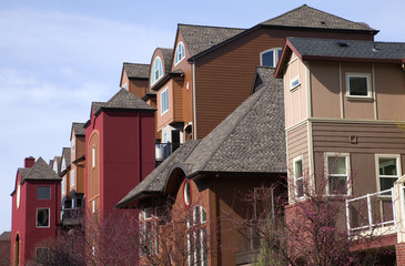 Modern condominiums, Portland OR.