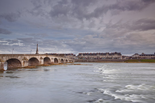 The Bridge Of Pont Jacques Gabriel In Blois