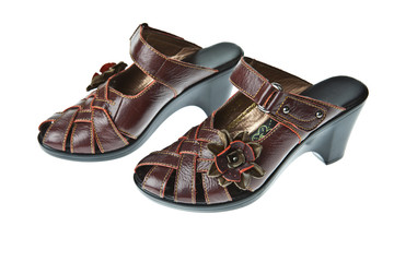 Women's shoes isolated on white background