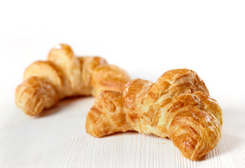 Fresh baked croissants