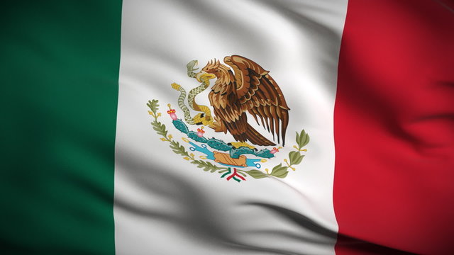 Mexican Flag HD. Looped.