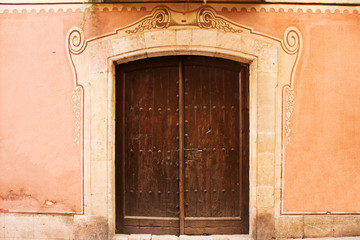 Old wooden Door.