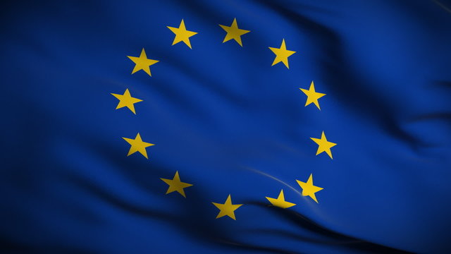The European union Flag HD. Looped.