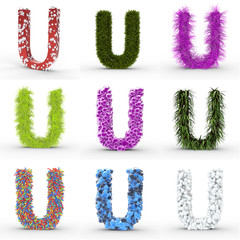 Texteffekt gemischt Buchstabe U