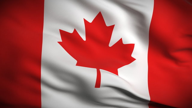 Canadian Flag HD. Looped.