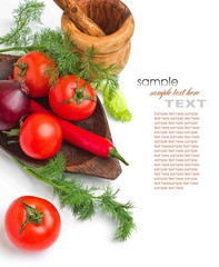 Tomato and vegetables