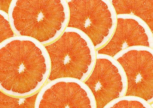 grapefruit slices background