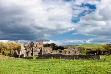 Ruins of the abbey in Ireland.