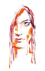 Zelfklevend Fotobehang woman © ankdesign