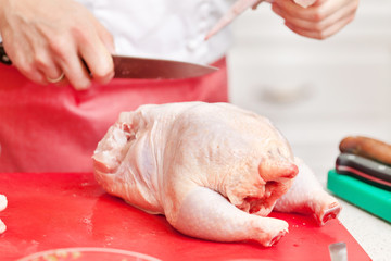 Chef preparing food