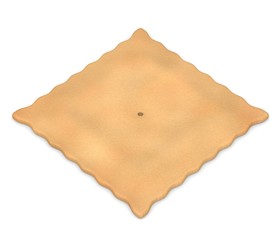 3d render of biscuit food