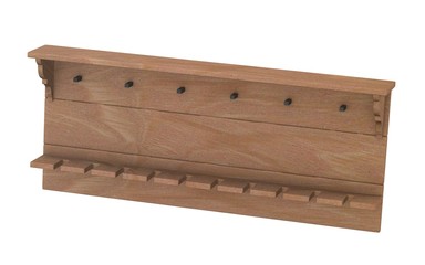 3d render of wooden shelf