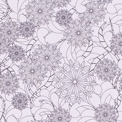 seamless background with flowers