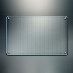 Blank glass plate background