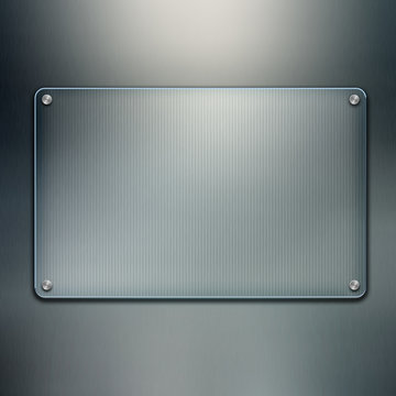 Blank Glass Plate Background