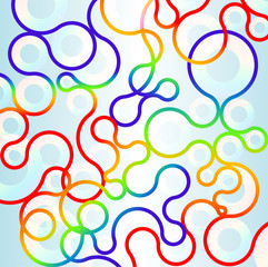 Rainbow Circles vector illustration
