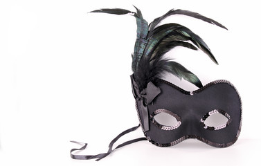 isolated carnival mask