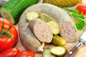 Leberwurst, Gurke