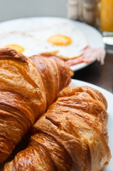 fresh croissant