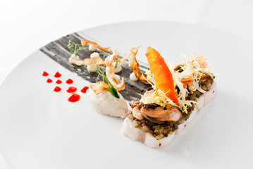 loup de mer | artischocke | miesmuschel | paprika