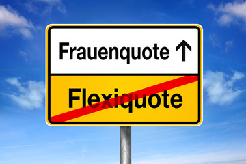 Obraz premium Frauenquote