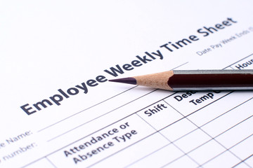 Employee time sheet