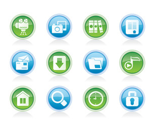 Computer and website icons - vector icon set