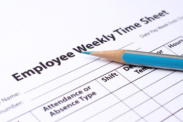 Employee time sheet