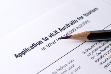 Australian visa form