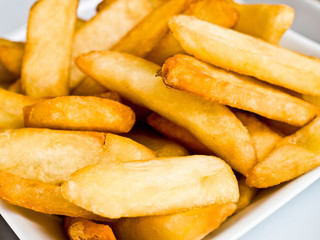 Golden French fries