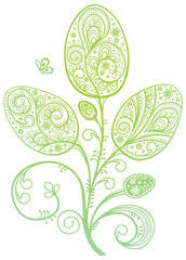 Easter decoration in the form of the original  flower.