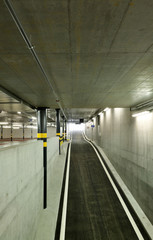 new underground parking, exit