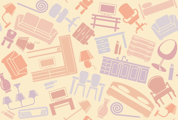 Seamless furniture background