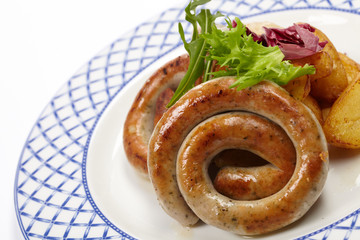 sausages and potatoes