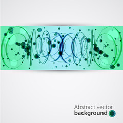 Abstract green background. Vector