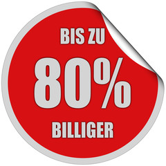 BIS ZU 80% BILLIGER