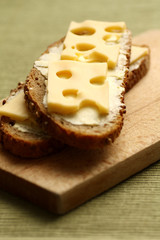 Swiss cheese sandwich